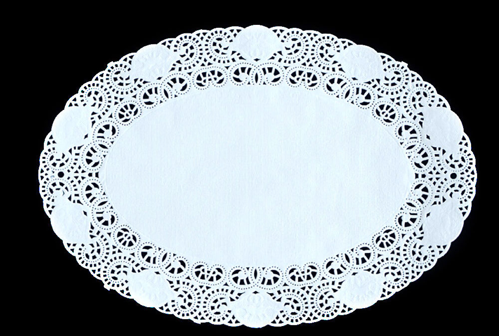 Papier dentelle ovale